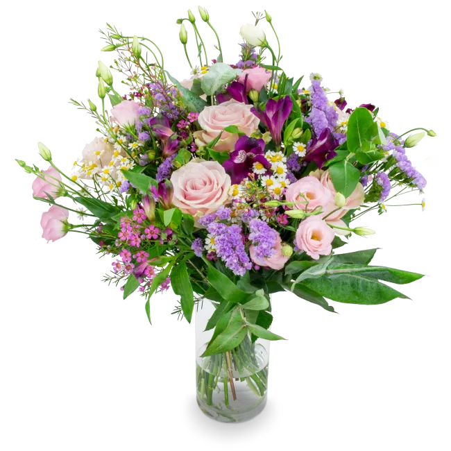 Kytice růžových květů